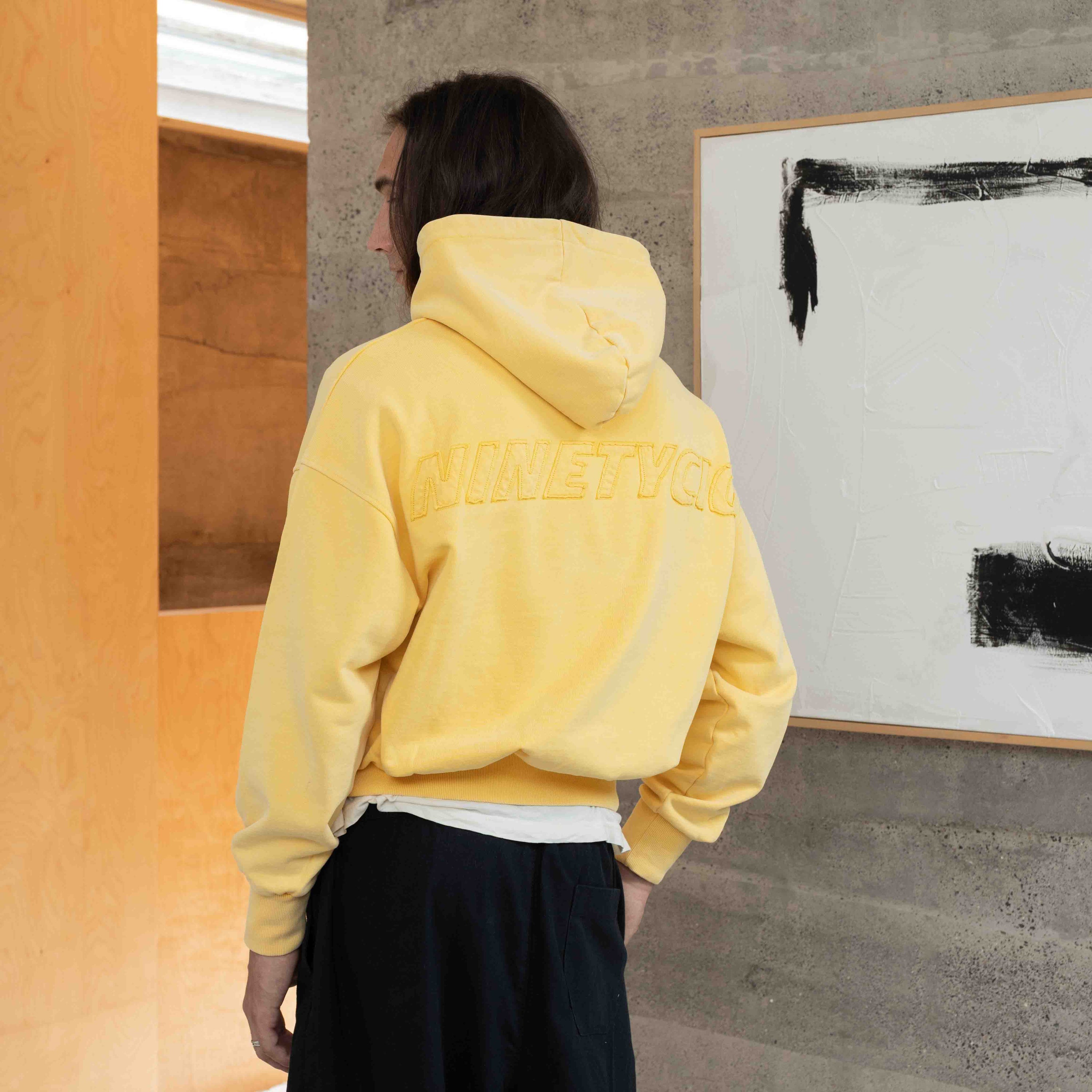 90CIG LOGO HOODIE - Yellow
