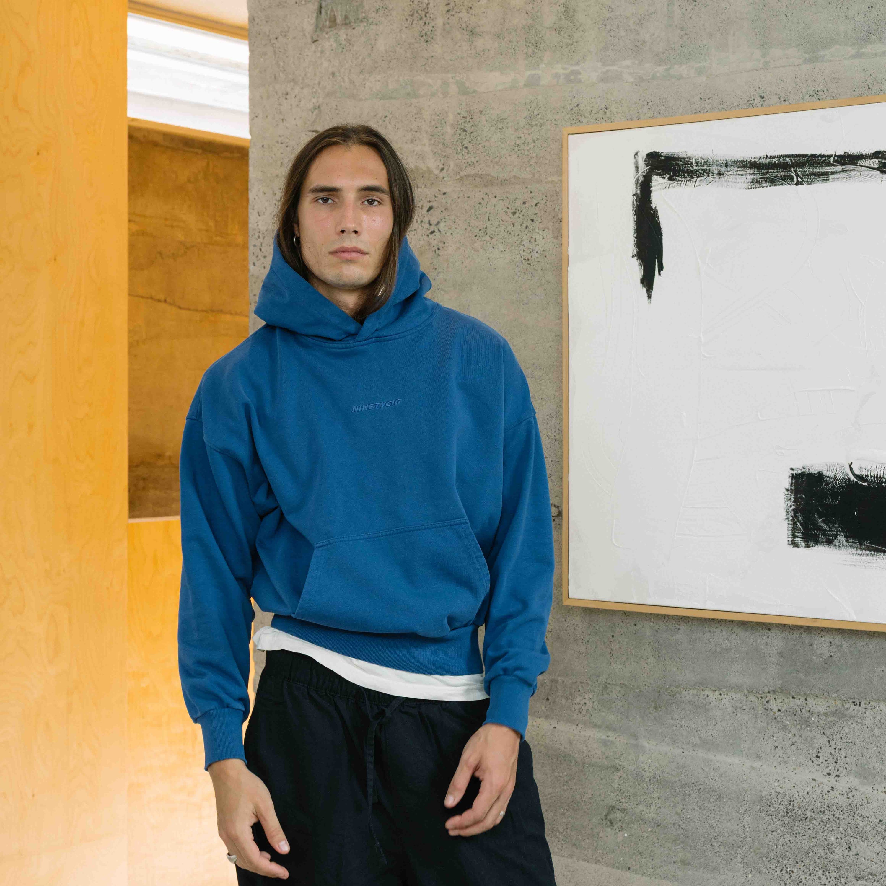 90CIG LOGO HOODIE - Blue