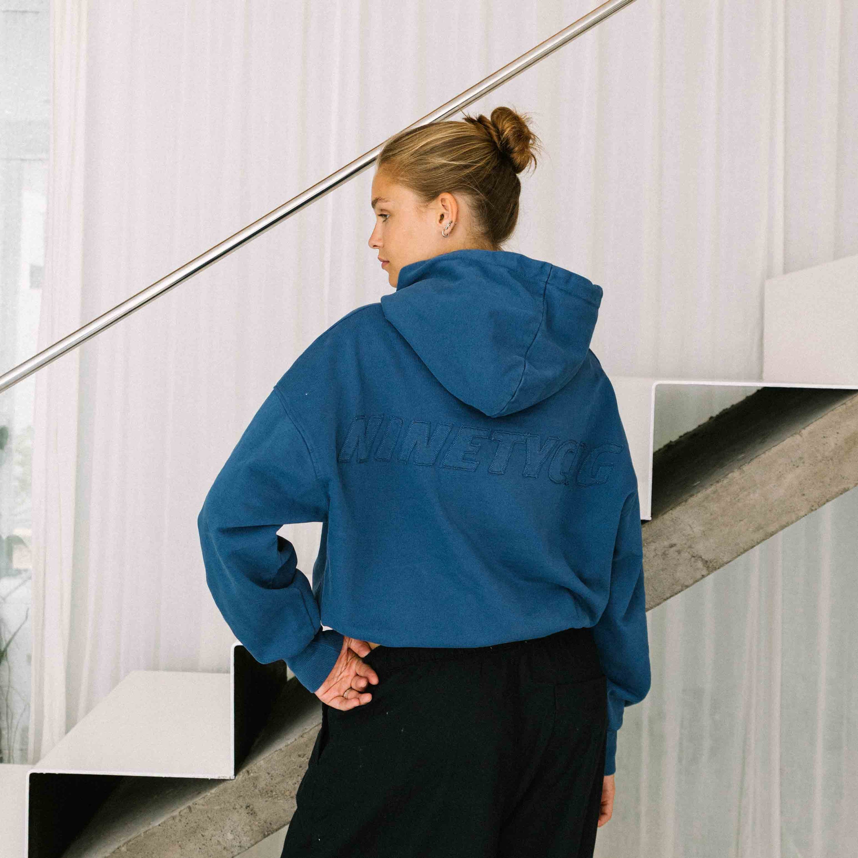 90CIG LOGO HOODIE - Blue