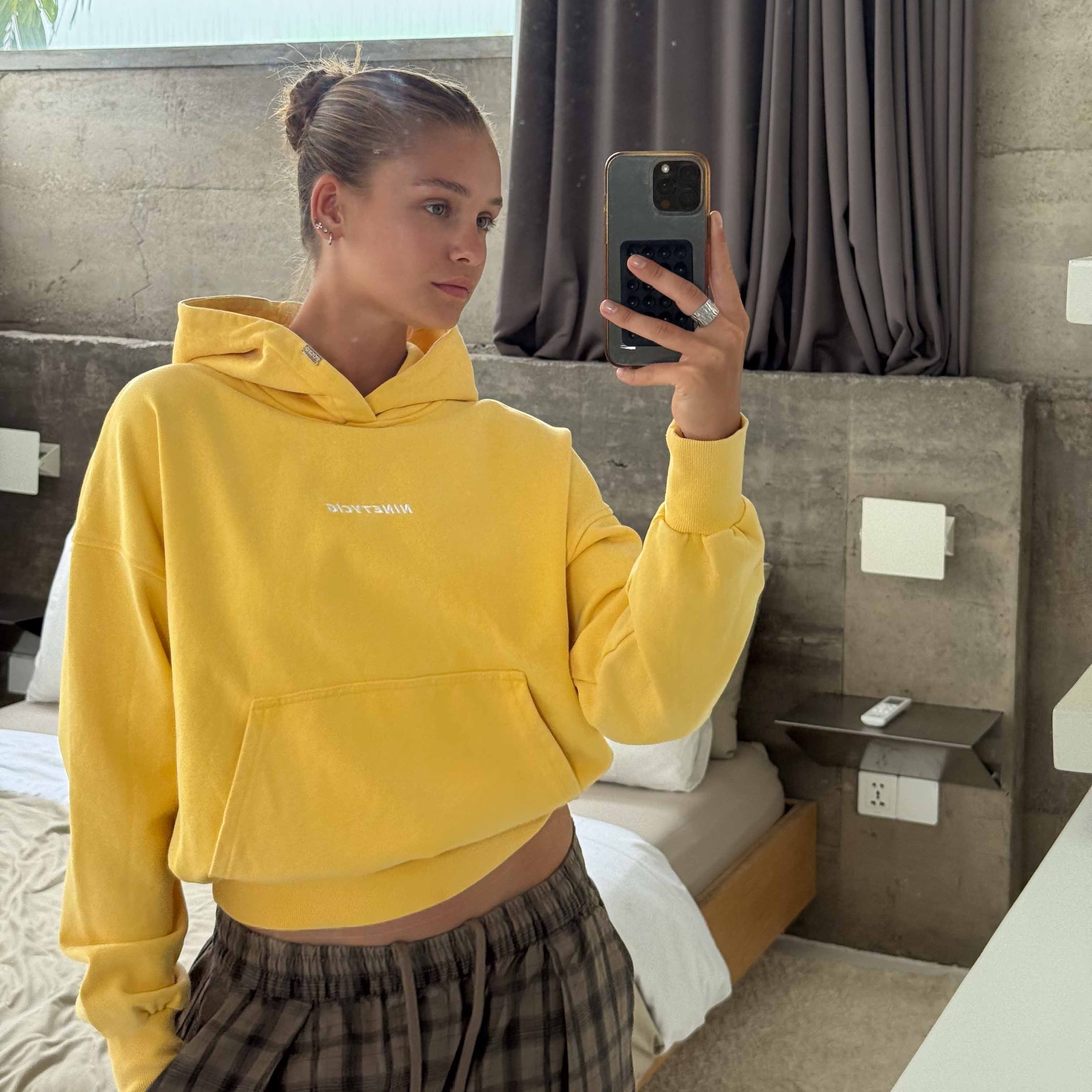 90CIG LOGO HOODIE - Yellow