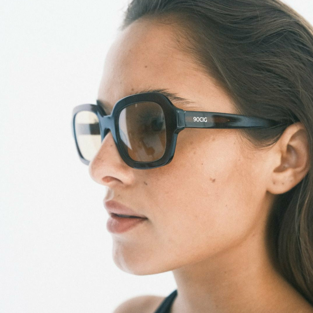 90CIG XXX02 Brown/Yellow Unisex Sunglasses
