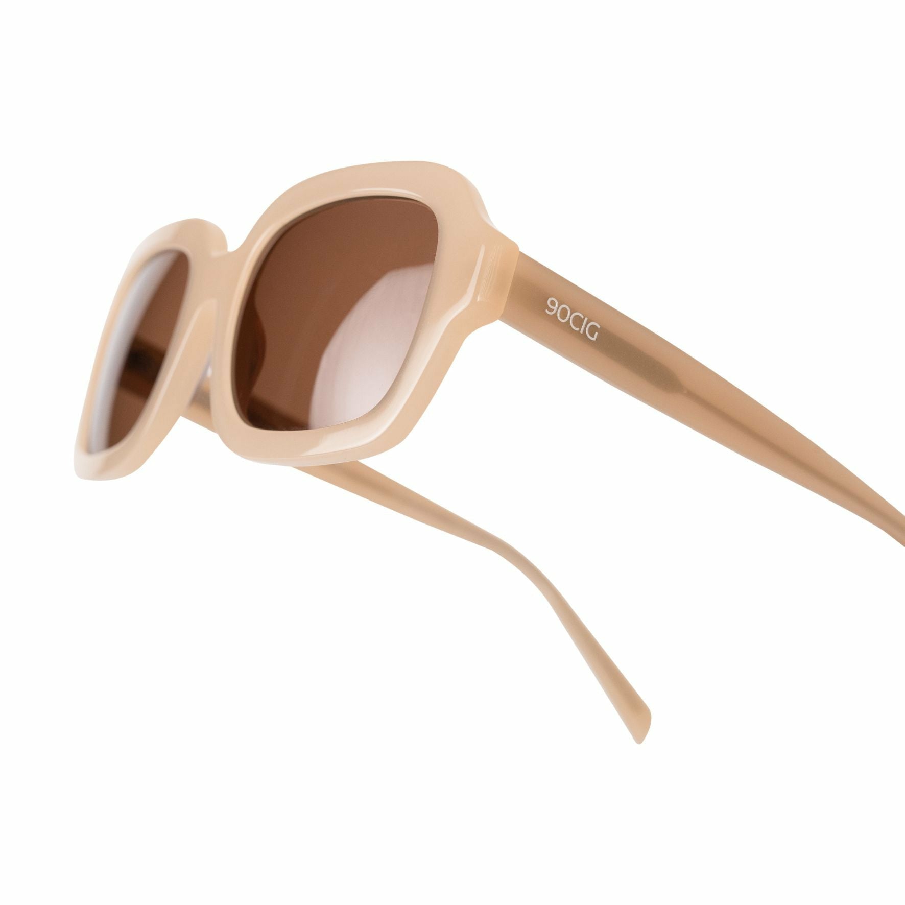 90CIG XXX02 Creme/Brown Unisex Sunglasses