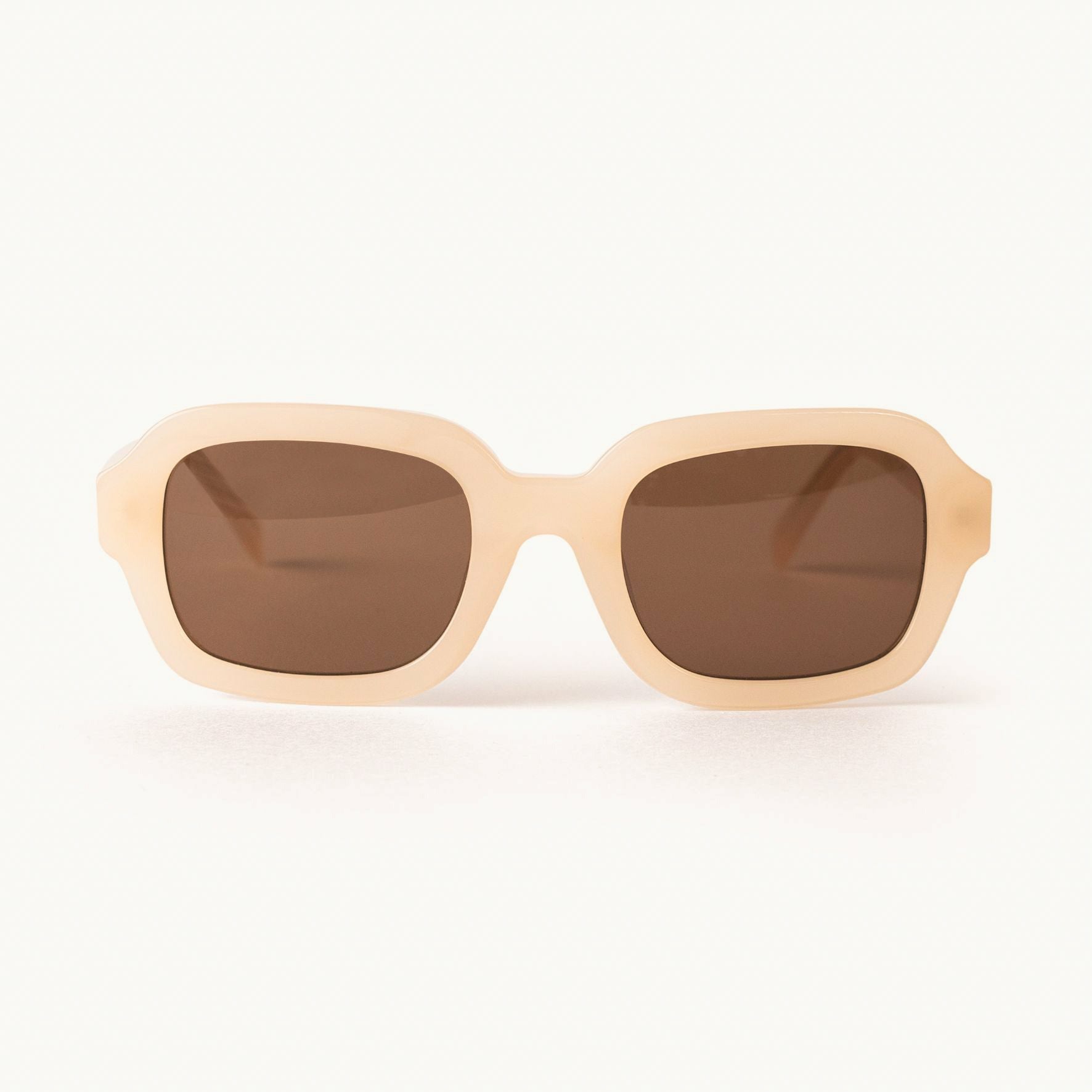 90CIG XXX02 Creme/Brown Unisex Sunglasses